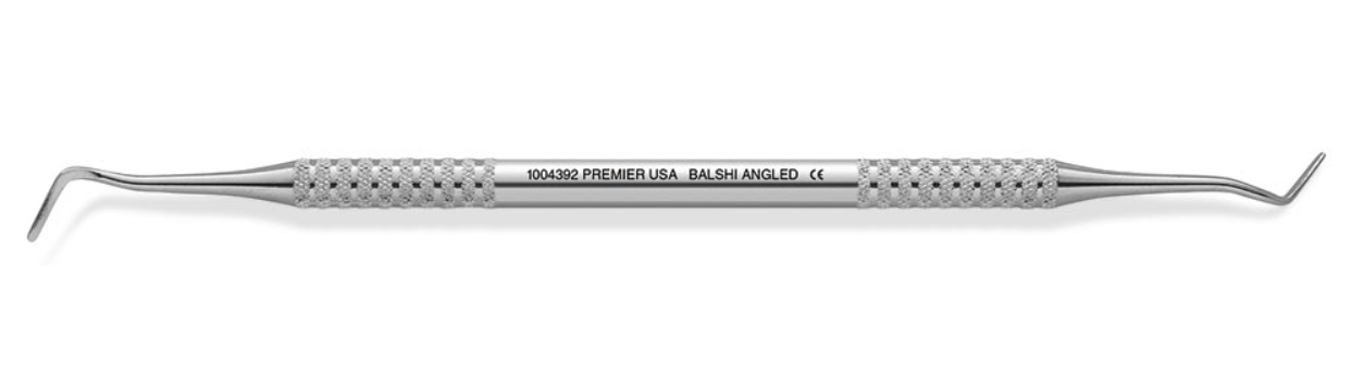 Premier Dental 1004392 Double End Smooth Cord Packer Balshi Angled 1/4 Premier Dental 1004392 Double End Smooth Cord Packer Balshi Angled 1/4